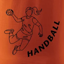 Handball nápis šikmo