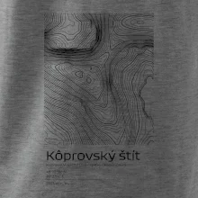 Kôprovský štít - vrstevnice v obdélníku
