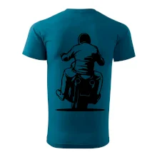 Motorkář na zádech - chopper