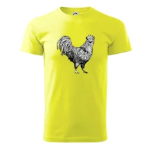 Kohout kreslený černobílý