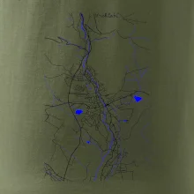 Vrchlabí - Mapa s vodními toky