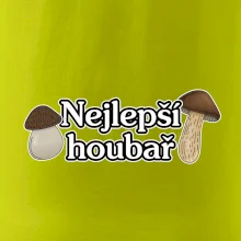 Nejlepší houbař - nápis s houbama