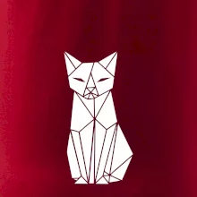 Origami kočka zepředu