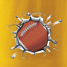 Americký fotbal míč v triku