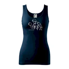 Fitness muž jedním tahem