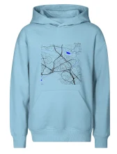 Praha - 14100 mapa s vodními toky