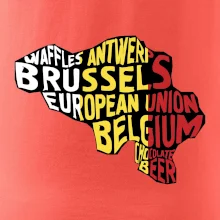 Mapy - názvy měst - Belgie