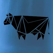 Origami kráva z boku