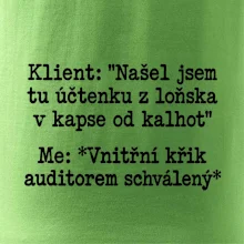 Klient a vnitřní auditorský křik