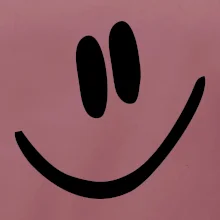 Emoji bez obrysu - usměv