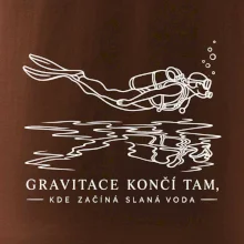 Gravitace končí ve slané vodě