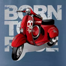 Scooter born to ride red