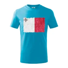 Vlajka Malta okousaná