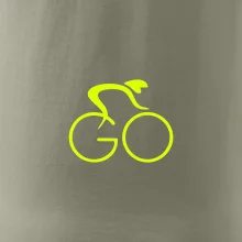 GO - Fluo cyklista malý