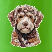 Lagotto romagnolo vyšívaná hlava na prsu
