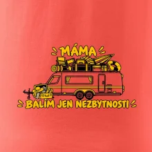 Máma balím jen nezbytnosti rodinný karavan