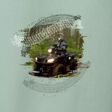 ATV čtyřkolka v lese