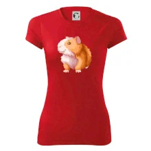 Morče - kreslené, bílo oranžové