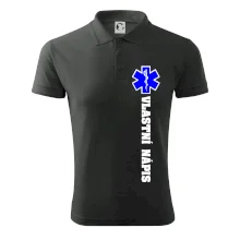 Hvězda života - vlastní nápis vpředu a vzadu