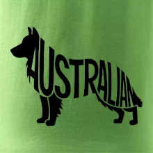 Australský Ovčák - nápis v těle