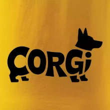 Corgi nápis v těle