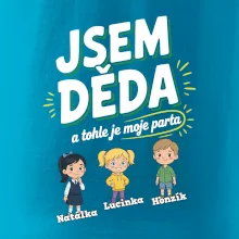 Děda a jeho parta (obrázky a jména vnuků)