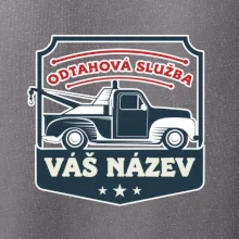 Odtahová služba - erb - červený nápis