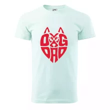 Dog dad nápis v hlavě