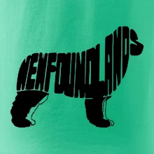 Novofundlandský pes - nápis v tělě