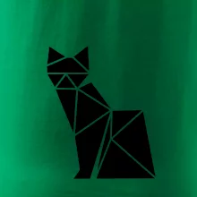 Origami kočka z boku