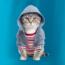 Kočka v pruhovaném triku