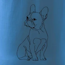 Francouzský buldoček černá kresba