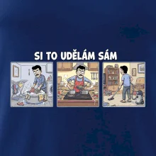 Si to udělám sám - muž s knírkem