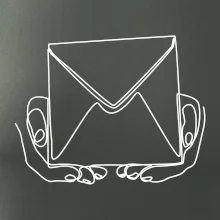 Obálka pošták jedním tahem