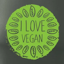 I love vegan v kruhu
