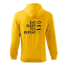 Eat sleep fly repeat