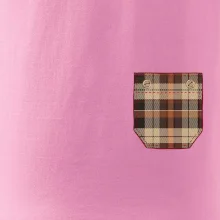 Flanelové triko hnědé