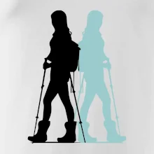 Nordic walking figury - žena
