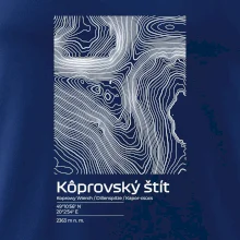 Kôprovský štít - vrstevnice v obdélníku