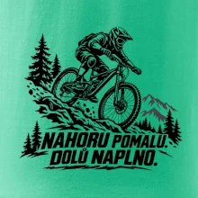 Nahoru pomalu dolů naplno - horský sjezdař
