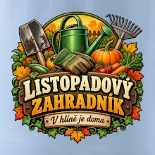 Listopadový zahradník v hlíně je doma
