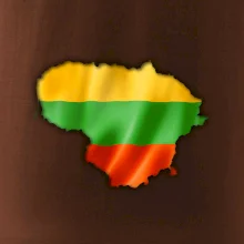 Litva vlajka mapa