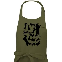 Border kolie siluety