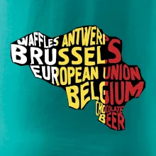 Mapy - názvy měst - Belgie