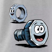 Parové triko - Šroub a matka