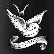 Love holubice - kreslená