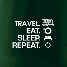 Eat sleep travel - Velký  přívěs