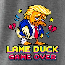 Trump lame duck pixel art game over