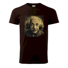 Albert se sluchátky