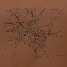 Mapy měst černobílé Klatovy